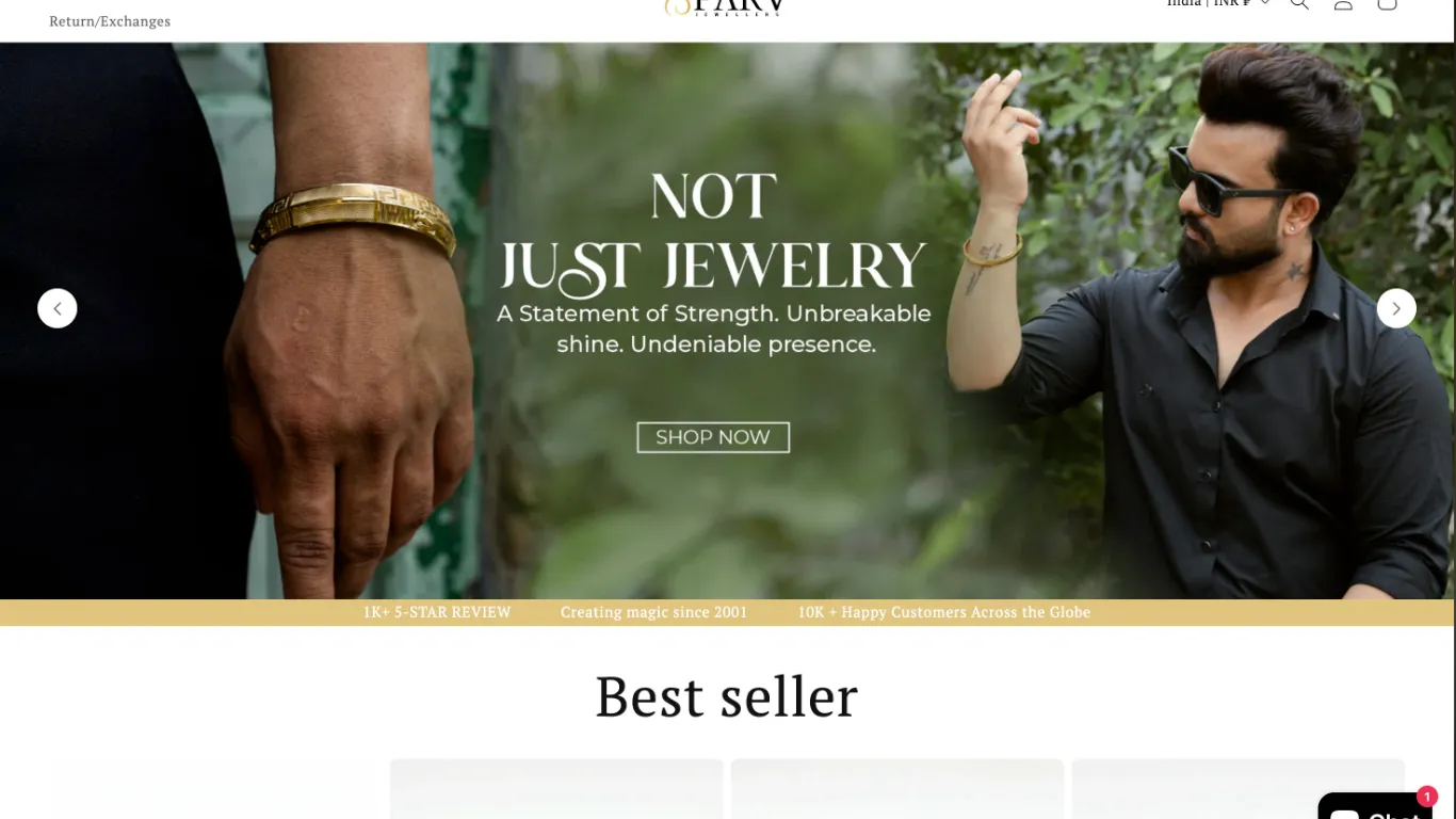 Mens Jewellery Shop